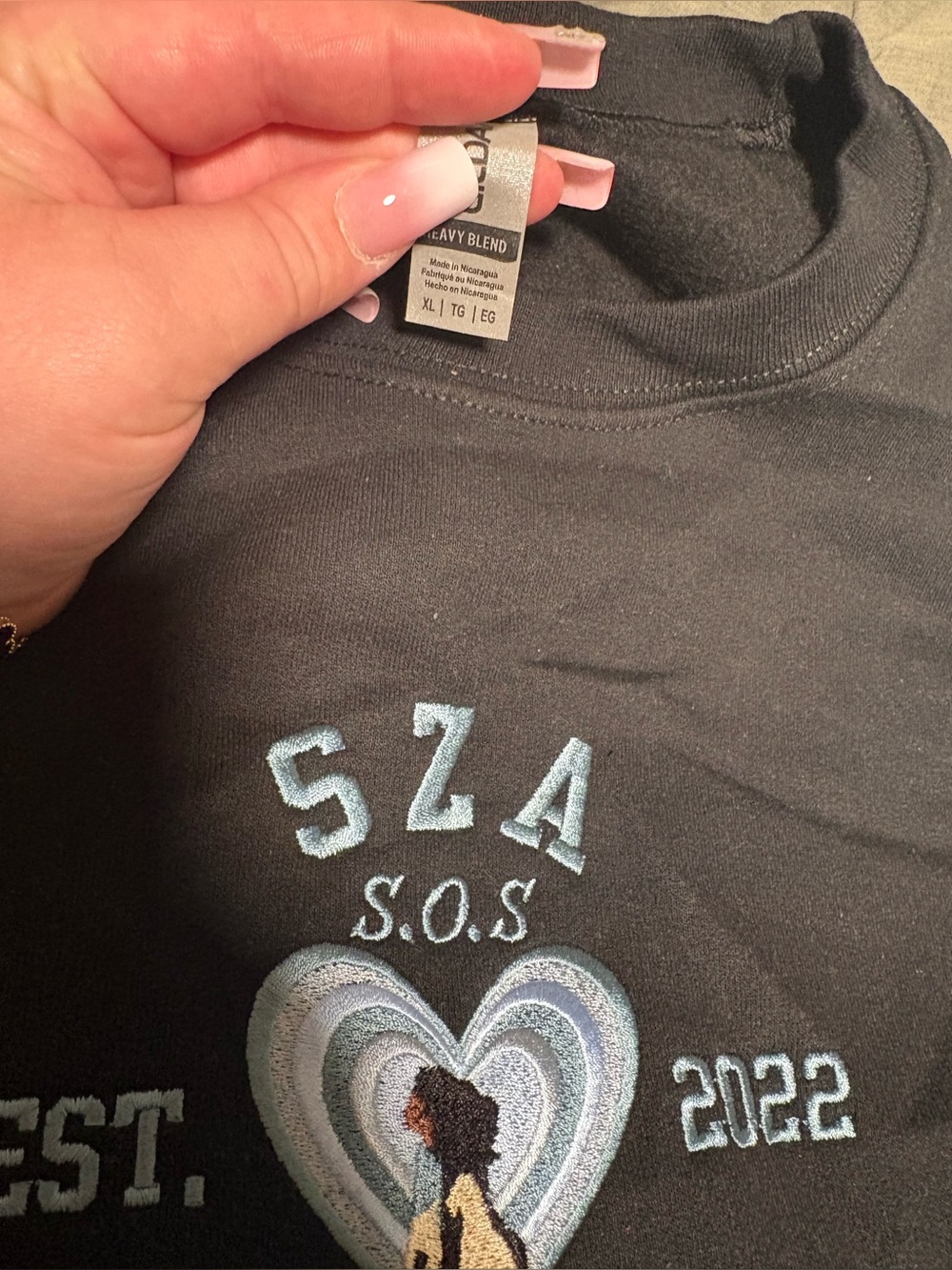 SZA S.O.S. Embroidered crewneck